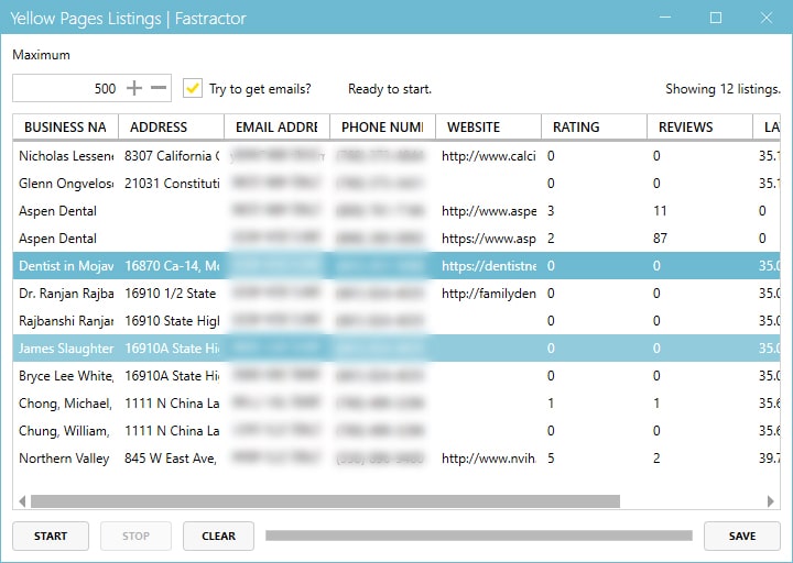 yellowpages listing